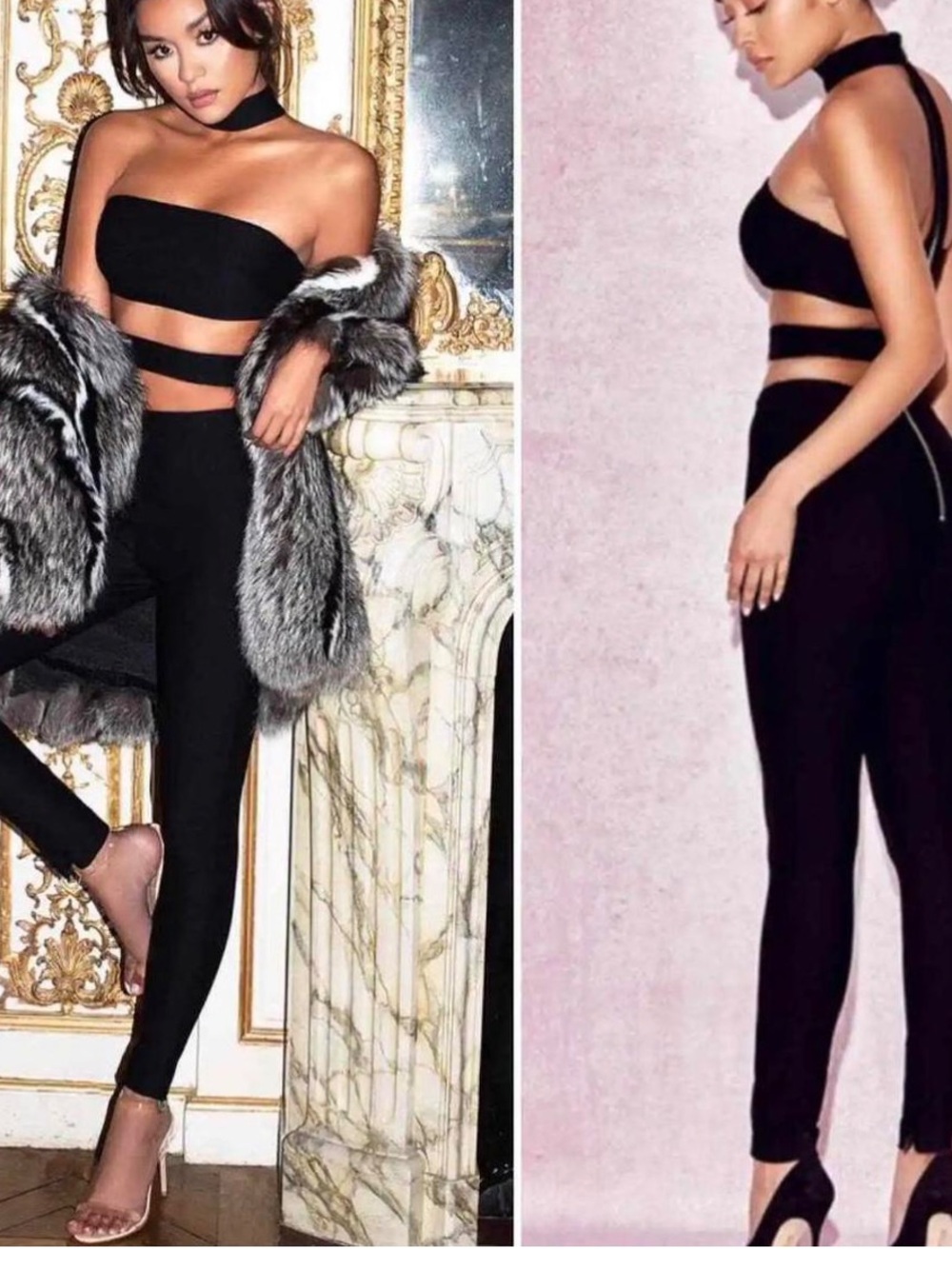 House of Cb Black cutout Jumpsuit size XS